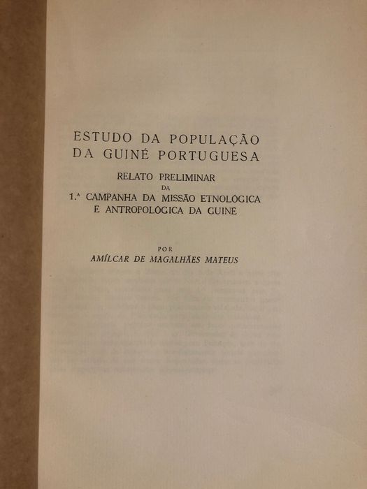 Estudo da População da Guiné (1946) / Jorge Dias-Timor-Tauaras