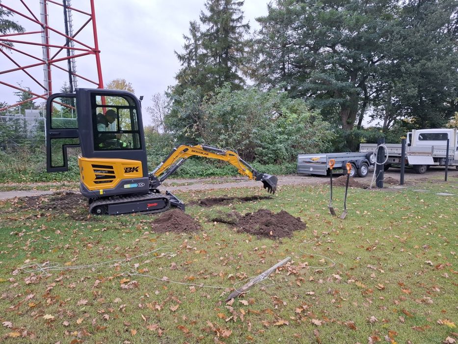 Usługi minikoparką