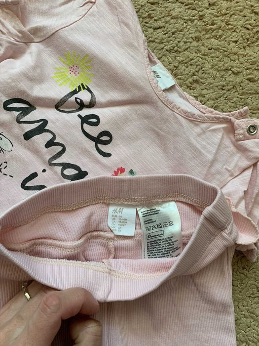 Набор лосины+футболки H&M, р.86