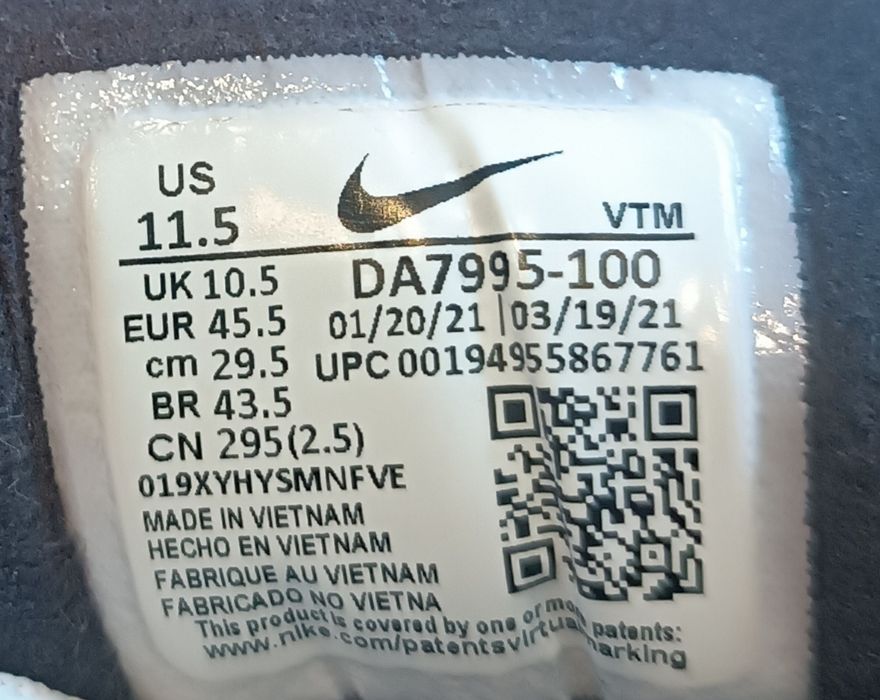 Buty Nike Waffle One Oryginalne Sportowe Sneakersy r. 45.5
