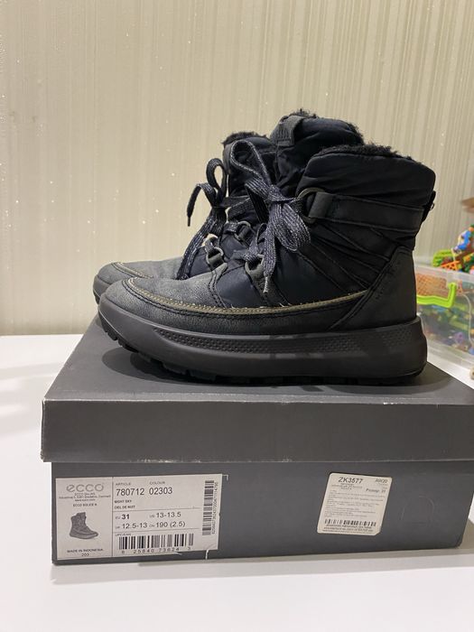 Черевики зимові ecco solice k 31р на дівчинку сапоги