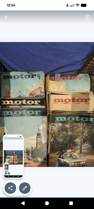 Czasopisma Motor ok.360szt rok 1975 76 80 do 88
