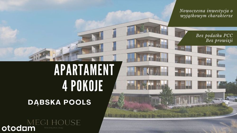 4 Pokoje | 3 Sypialnie | 74,74 M² | Dąbska | Bez Prowizji I Pcc