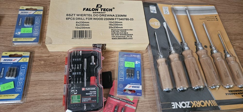 Zestaw nowych Narzędzi dla majsterkowicza pakiet mix