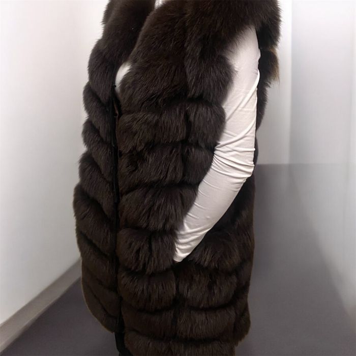 Натуральна хутряна жилетка песець