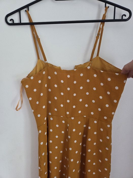 Hondy Punch miodowy w groszki kombinezon rozmiar XS