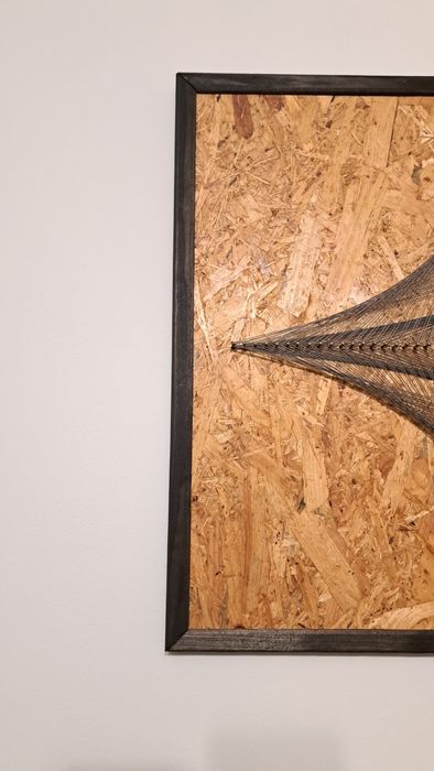 Obraz, plakat, rękodzieło. String art, obraz zaplatany sznurkiem