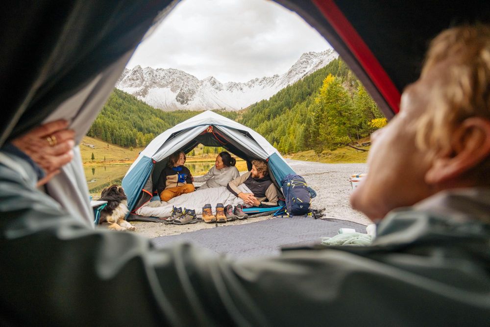 Tenda de campismo instantânea 3 lugares, 2 Seconds easy Fresh & Black