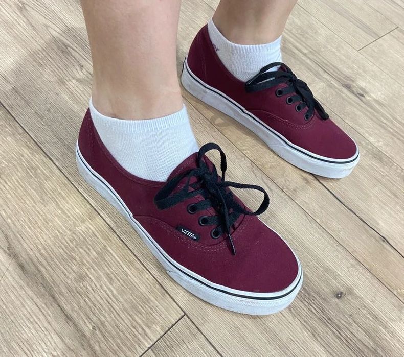 Vans Authentic Bordowy (Burgundy/Winetasting) 38 unisex - Sneakersy niskie