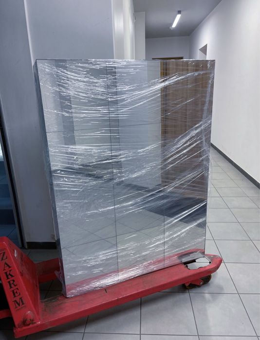 Recepcja lada recepcyjna kosmetyczna lustrzana mała glamour szklana