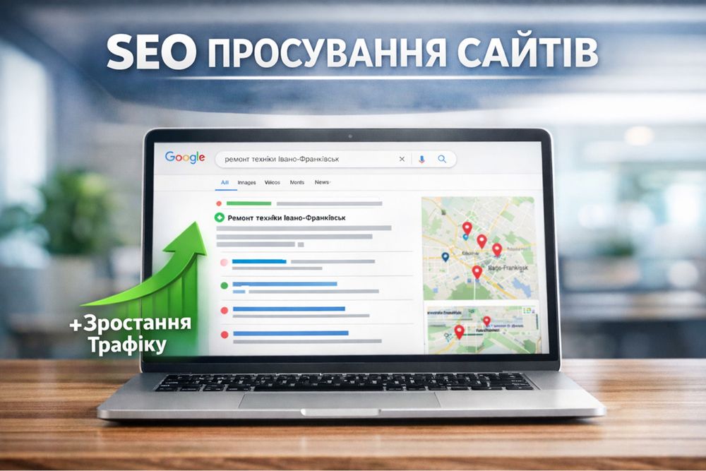 SEO-просування сайтів в Google та AI-пошуку | веб-агенція ЛЮТИЙ