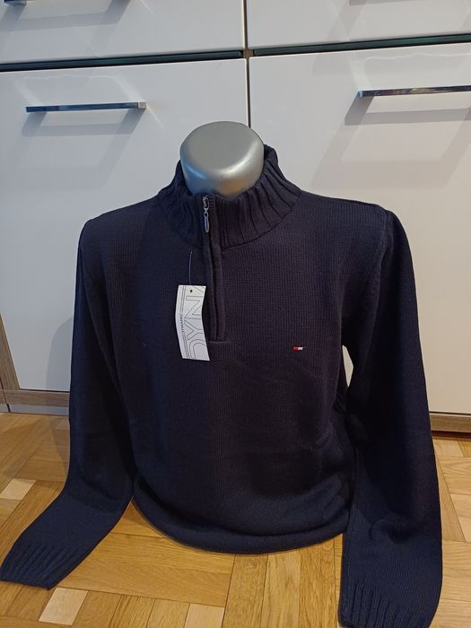 Sweter męski granatowy. XL, XXL.