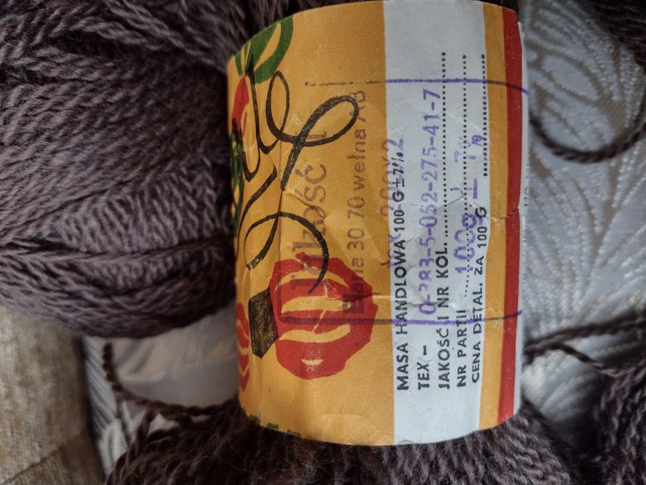 Włóczka wełna PRL "MERINA", "MERINOTEX" v