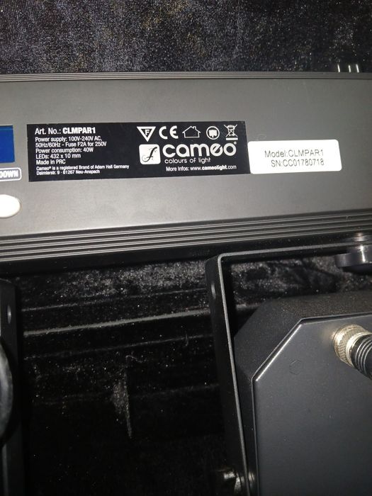 luzes palco cameo (modelo clmpar 1)