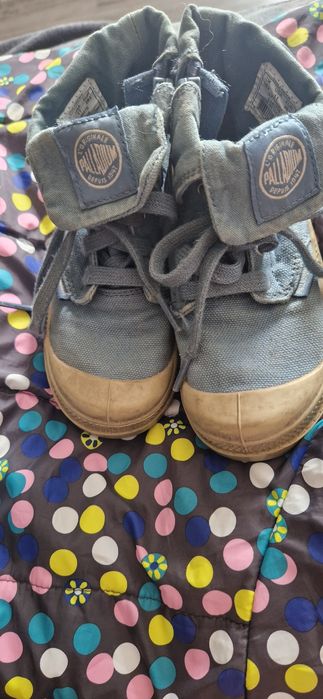 Tenis bota azuis palladium