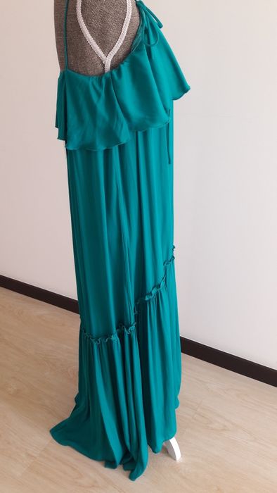 Vestido Zara azul /verde