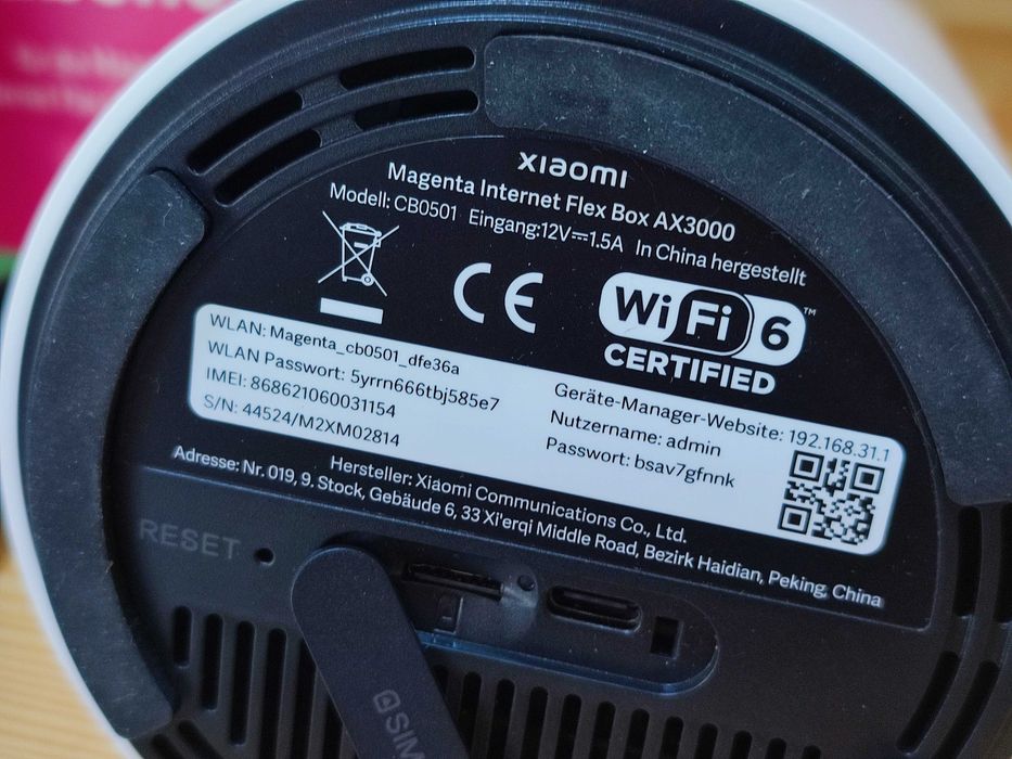 600mbps Xiaomi 4G+ AX3000 Wi-Fi 6 Router SIM
