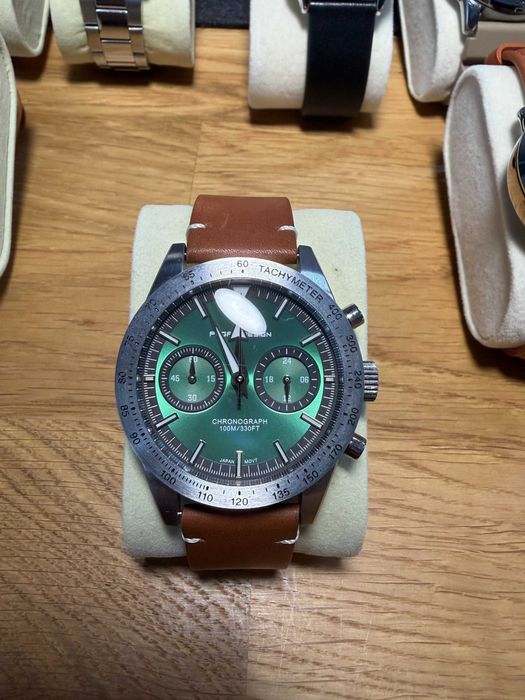 Zegarek męski Pagani Design, chronograf meca‑quartz – bicompax