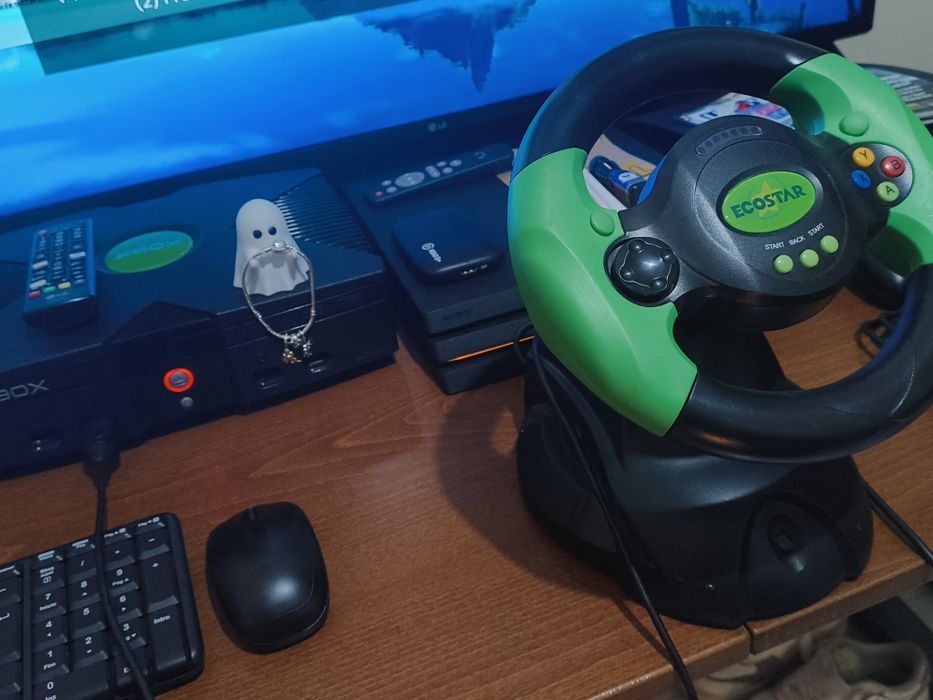 Volante e pedais Xbox ecostar
