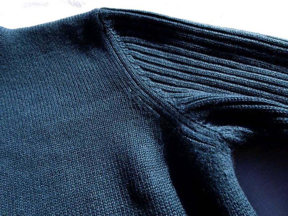 Sisley Ciepły Półgolf sweter Wełna 60% 36 38