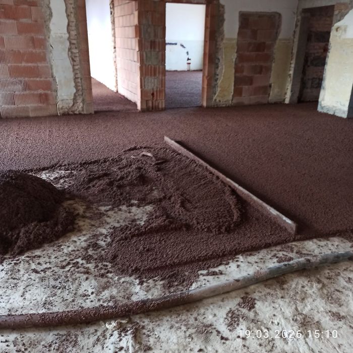 Styrobeton izoalcje podposadzkowe plynny syyropain IZZI THERM