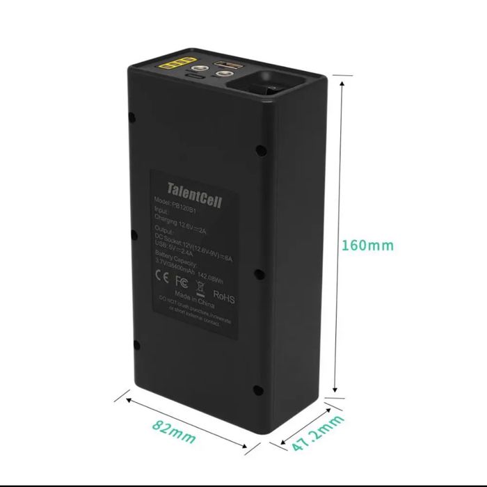 ДБЖ,ИБП, DC UPS для роутера, очень большой емкости TalentCell PB120B1