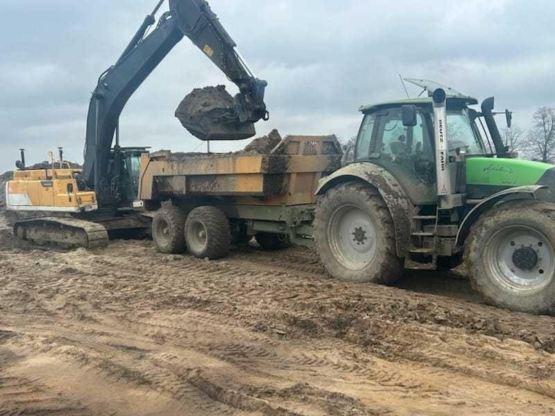 Usługi transportowe roboty budowlane wynajem przyczep i ciągników