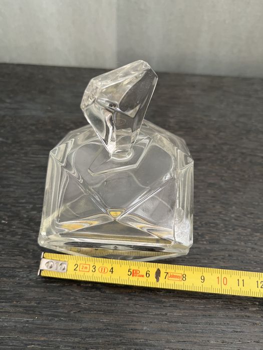 Conjunto de frascos de toucador em vidro/cristal com bandeja