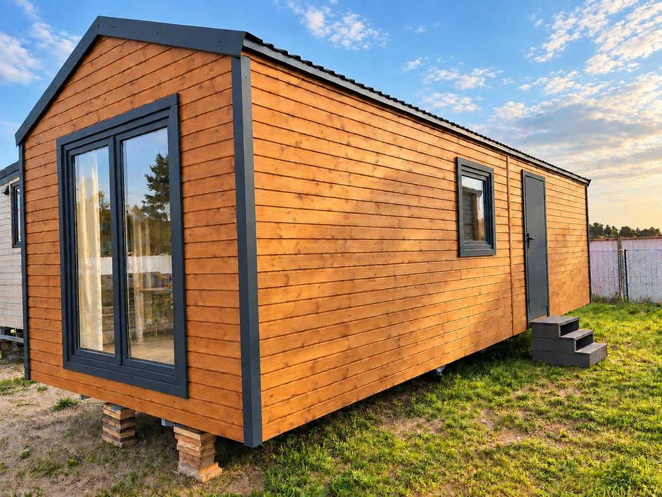 Nowy całoroczny domek mobilny 35 m² | 3,5 × 10 m | 1 sypialnia |