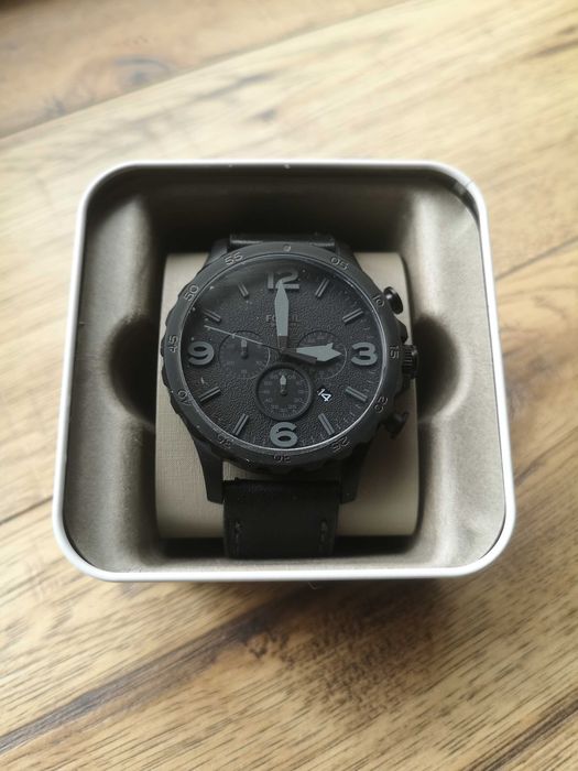 Zegarek Fossil JR1401 NATE Black Stainless Steel 50mm