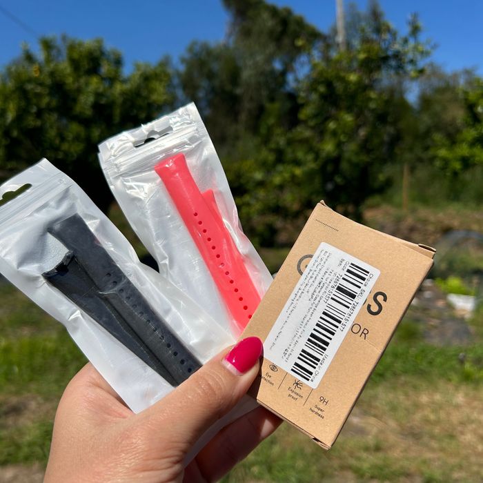 Pack Xiaomi SmartBand 8: 2braceletes + 3protetores ecrã *novos*