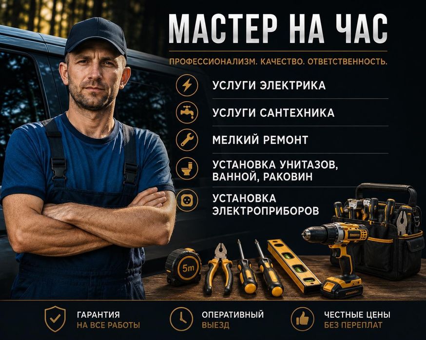 Муж на час /Все виды ремонтных работ !