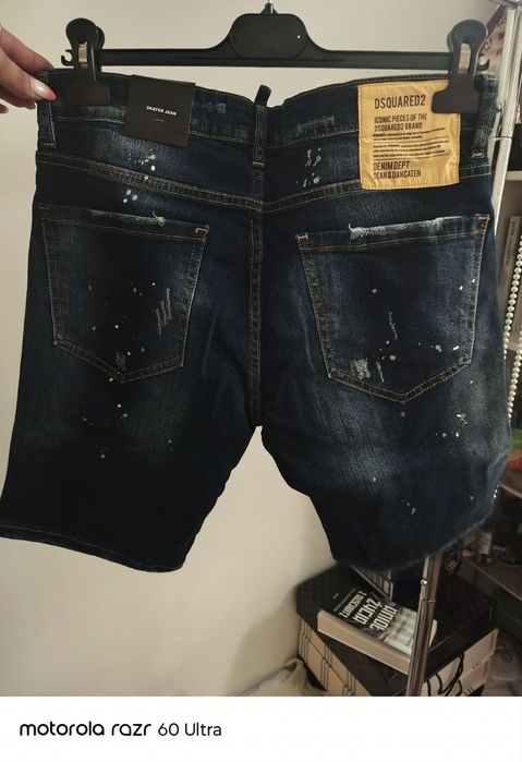 Męskie Szorty Jeansowe Dsquared2 Skater Jean | Nowe z Metką | Premium