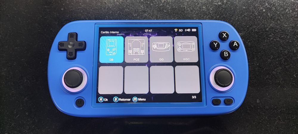 Consola portátil gaming retro anbernic RG40xxH