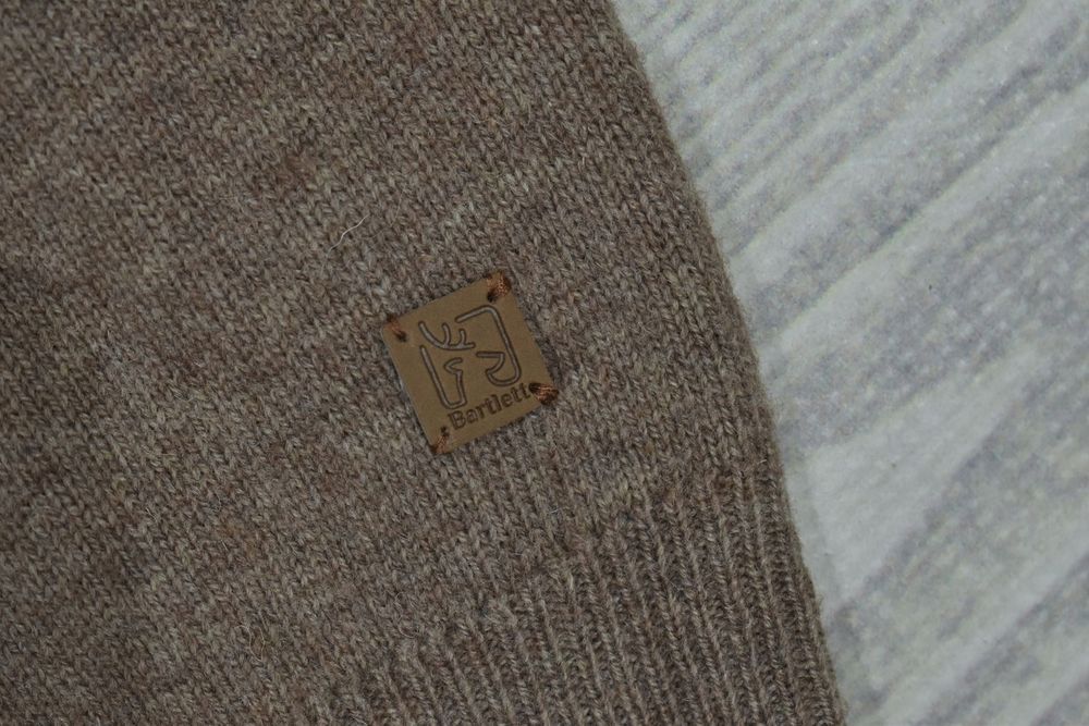 Bartlett Wełniany Sweter Męski Zip Neck 4Xl