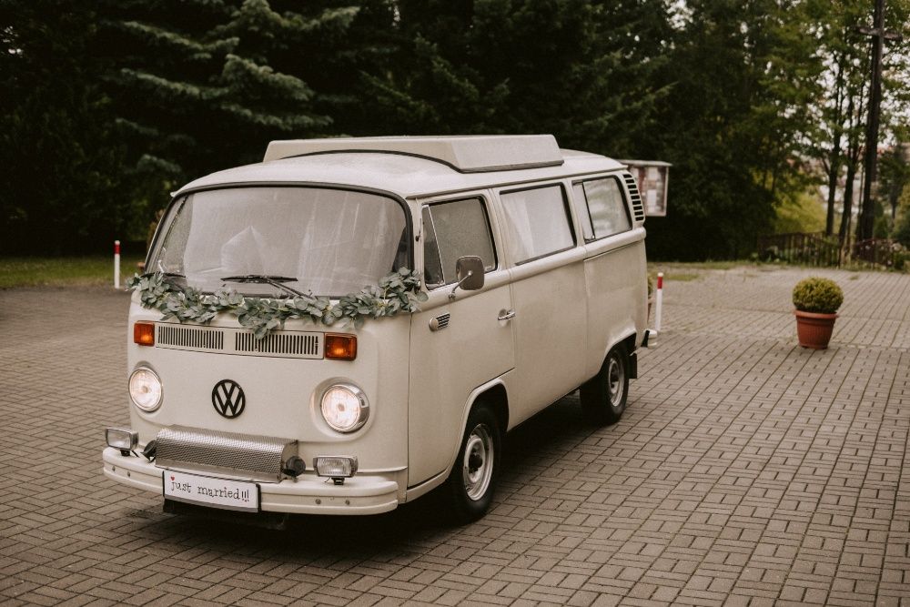 Samochód do ślubu VW T2 Ogórek Westfalia bulli bulik