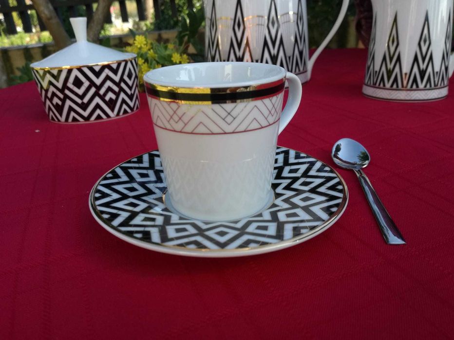 Lindíssimo Serviço Café SPAL (Arte Deco) 15 pçs- NOVO