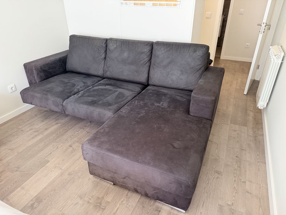 Sofá Chaise-Longue Confortável - Espumas Alta Densidade (Excelente Estado)