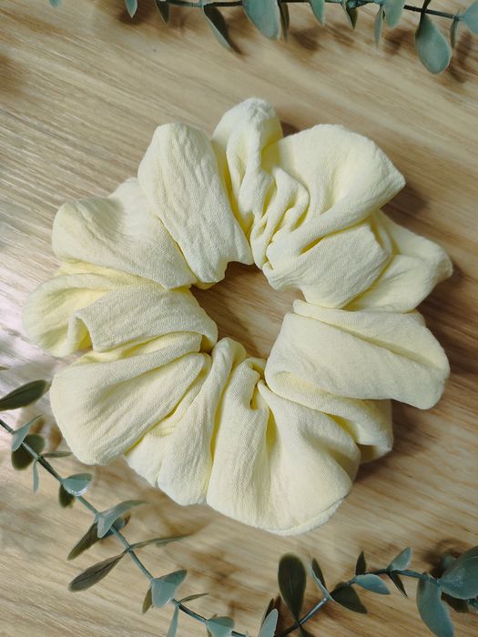Scrunchie do włosów rozm Standard Cytrynka