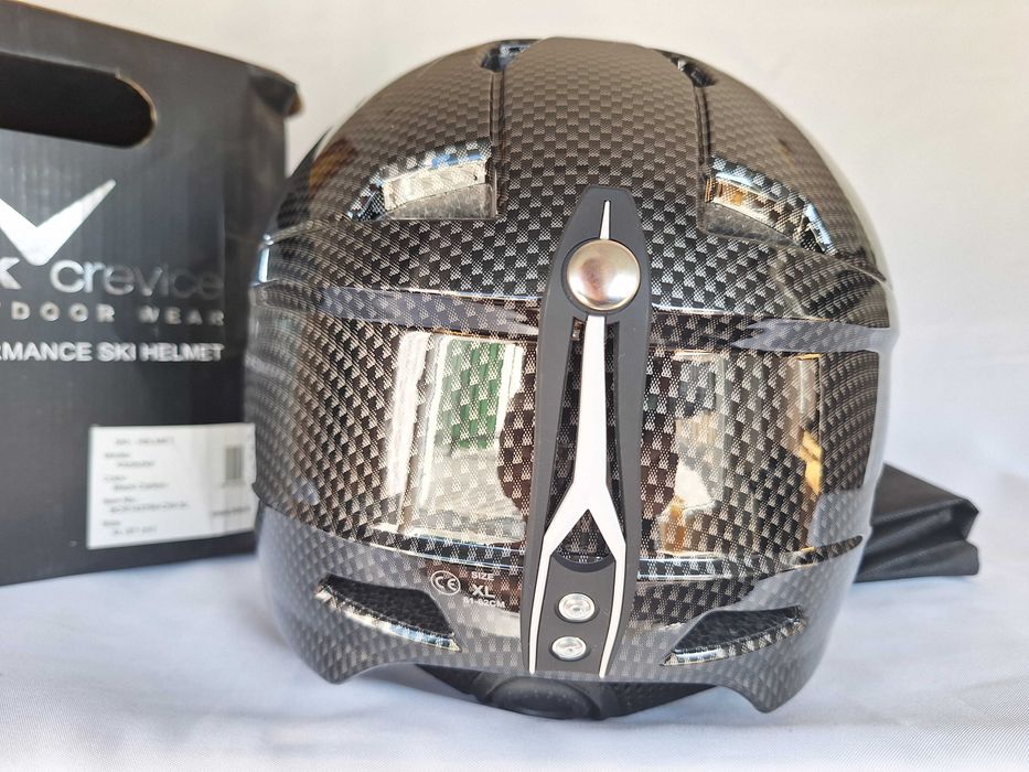 Kask narciarski Black Crevice Kitzbuhel Shiny Black Carbon XL 61cm