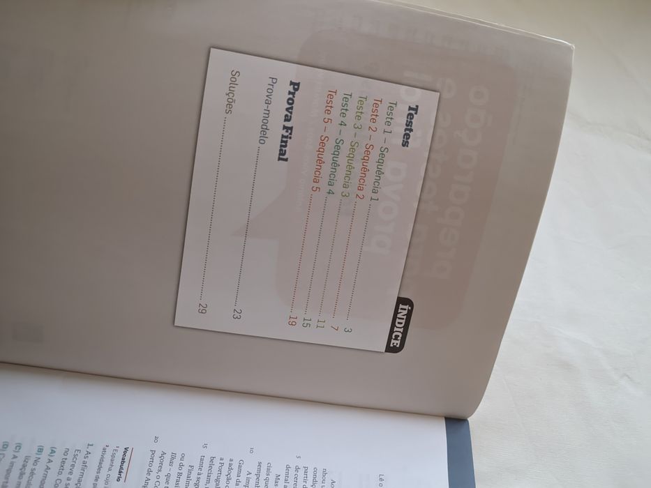 Português 9º - livro Preparação para Testes e Prova Final - "Entre Palavras 9"