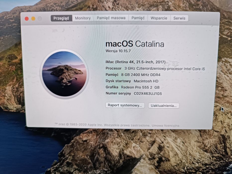Komputer imac prawie nie używany