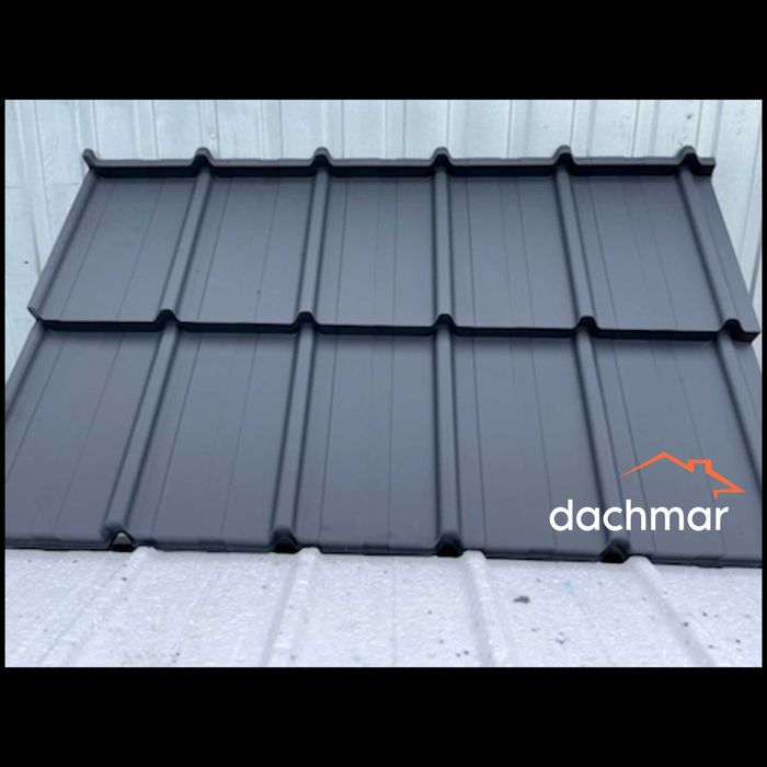 Blachodachówka modułowa plaska antracyt 7016, grafit