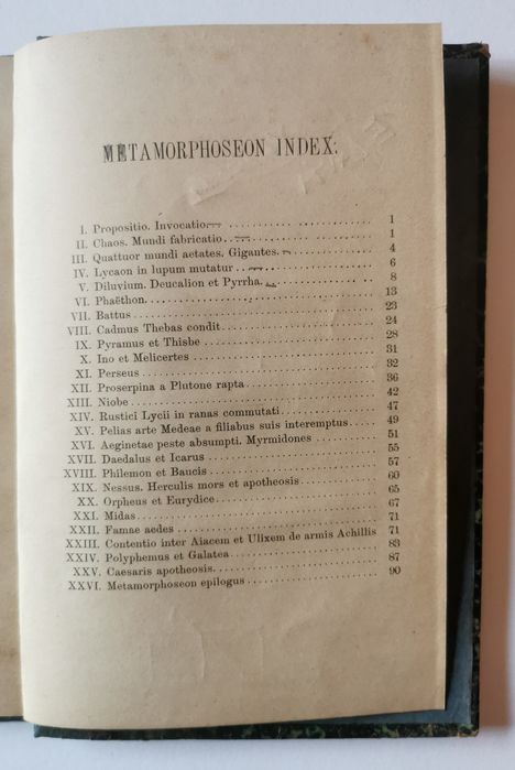 Metamorphoses Selectae in Usum Scholarum