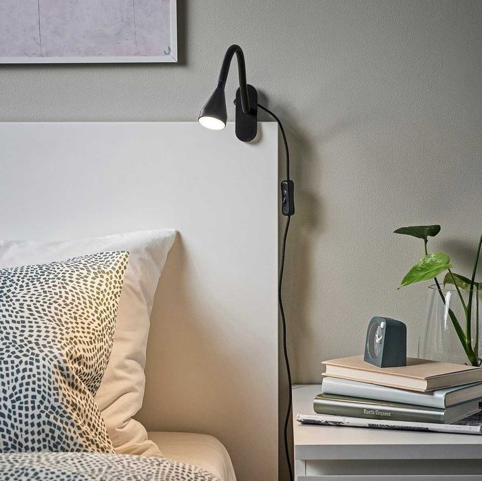 Lampa / reflektor z klamrą LED, czarny IKEA NÄVLINGE