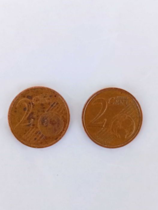 Moeda de 2 cêntimos, Itália 2002, difícil de encontrar (com oferta)