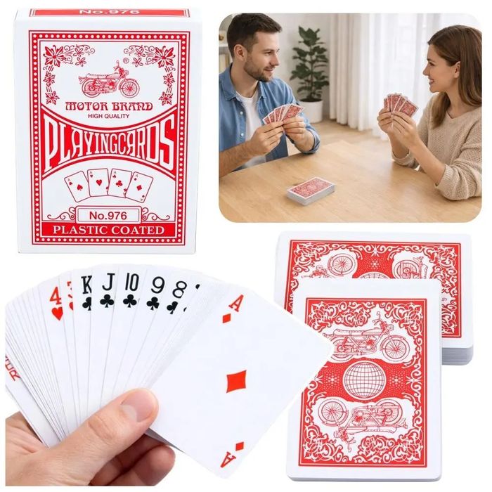 Karty Do Gry Czarwone 54Szt.. Leantoys