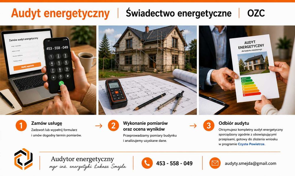Audyt energetyczny | CZYSTE POWIETRZE | Lokalny audytor energetyczny