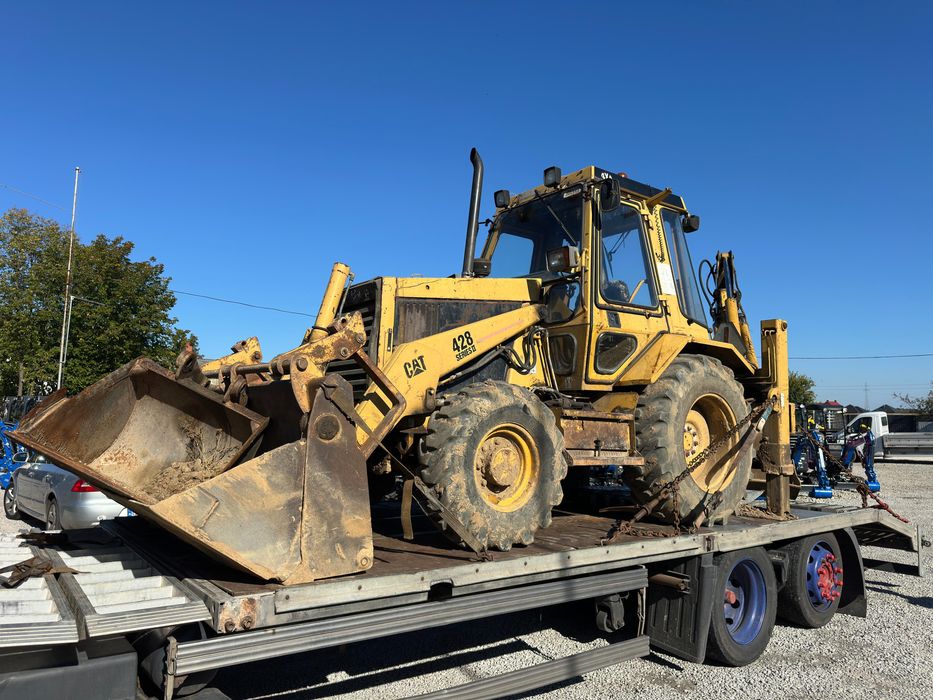 Koparko-Ładowarka CAT 428 z 1992 roku Krokodyl Widły Teleskop Łyżka Zadbana Silna JCB Terex New Holland Transport Leasing Okazja !!!