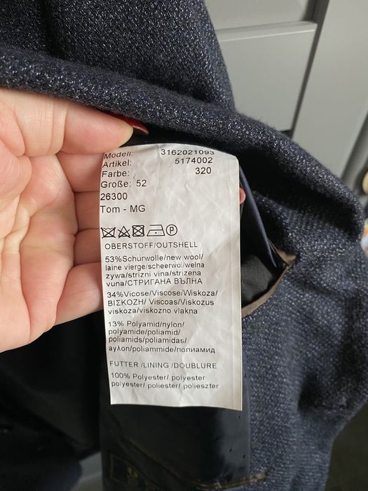Śliczna elegancka męska marynarka Duffel&Rums rozm.L.53% wełny!